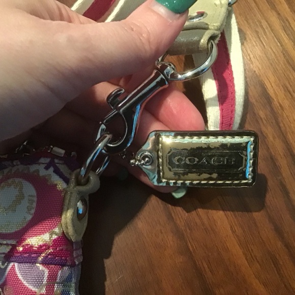 Coach Poppy Pop C Signature Graffiti Crossbody Sequin Ltd Ed 46347 Purse Bag EUC - Picture 5 of 9